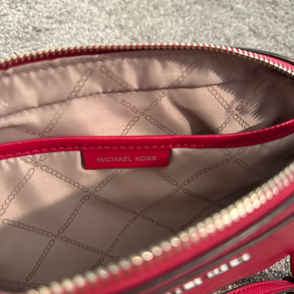 Michael Kors Cherry Red Crossbody Bag - Picture 3 of 3